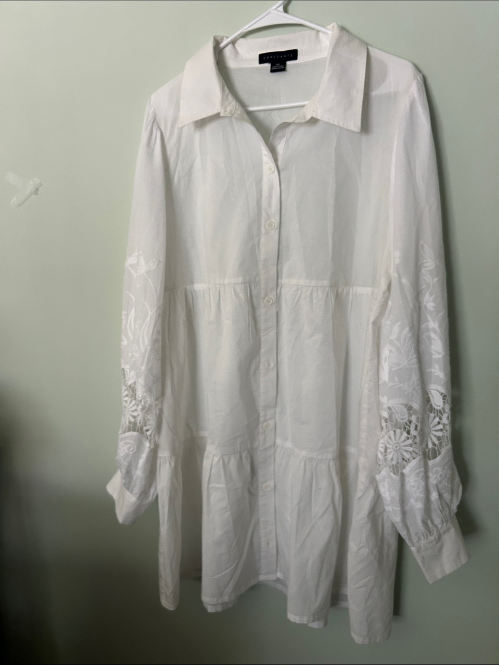 Sanctuary White Button-Front dress